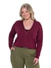 MIAMODA Strickjacke in weinrot