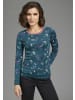 Kangaroos Langarmshirt in petrol-bunt