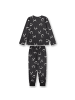 Sanetta Pyjama in Schwarz/Weiß