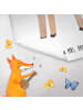 Mr. & Mrs. Panda Handtuch Lama König ohne Spruch in Weiß