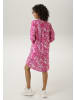 Aniston CASUAL Sommerkleid in pink-weiß-rosa-rose
