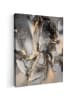 MuchoWow Leinwand bilder Abstrakte Kunst gold grau (BxH)