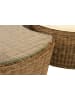 GMD Living Gartenliege SUN Daybed mit Beistelltisch in Farbe Braun