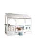 58 aufm Kessel HAUSBETT Katee 214x174x105 aus MDF+Massivholz in Weiß