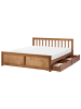 Beliani 5-tlg Doppelbett OLENDON in Braun