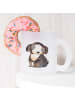 Mr. & Mrs. Panda Teetasse aus Glas Hund Entspannen ohne Spruch in Transparent