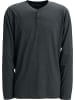 REDBEST Single-Jersey Langarmshirt in anthrazit meliert