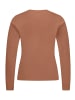 BETTY & CO Casual-Shirt mit Rundhalsausschnitt in Dark Brown Melange