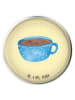 Mr. & Mrs. Panda Ablaufgarnitur Kaffee Tasse ohne Spruch in Gelb Pastell