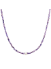 Valero Pearls Kette Sterling Silber Süßwasser-Zuchtperle weiß Amethyst lila in silber