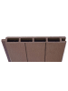 MCW WPC-Sichtschutz Savoie, Basiselement schmal, 105cm braun