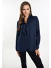 faina Damen Schluppenbluse in Marine