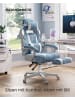 SONGMICS Gaming-Stuhl Cathy in Blau - (B)70 x (H)122 x (T)70 cm