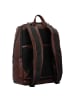 Piquadro Harper Rucksack RFID Leder 46 cm Laptopfach in dark brown