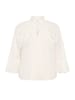 Kaffe Langarm-Bluse KAflora A-shape in Chalk