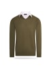 Cappuccino Italia Pullover Mock in Grun