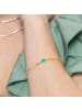 Luxenter Armband aus 925er Sterlingsilber mit  Zirkonia-Steinen 18K Gelbgold-Finish