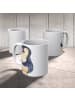 Mr. & Mrs. Panda Tasse mit Henkel Pinguin Diät ohne Spruch in Weiß