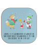 Mr. & Mrs. Panda Bierdeckel Winter Weihnachtsfreude mit Spruch in Eisblau