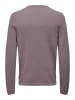 Only&Sons Dünner Langarm Strickpullover Rundhals Basic Sweater ONSPANTER in Lila