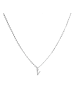 Luxenter silver-plated alphabet necklace