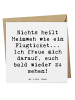 Mr. & Mrs. Panda Klappkarte Spruch Heimweh Ticket mit Spruch in Weiß