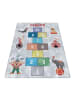 KADIMA DESIGN Teppich Kinder Flachgewebe Hüpfkästchen rutschfest Kinderzimmer
