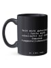 Mr. & Mrs. Panda Tasse Junggesellenabschied Eskalation mit Spruch in Schwarz