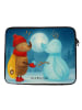 Mr. & Mrs. Panda Notebook Tasche Nachtfalter Schneemann Design o... in Weiß