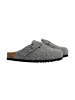 Scholl Fae Leder Pantoletten Grau