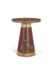 Giner y Colomer Beistelltisch aus Mangoholz mit handgemalten Details. in Multicolored