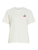 Vila T-Shirt VISybilla Cherry in weiß himbeer - 0001