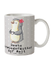 Mr. & Mrs. Panda Teetasse Pinguin Beste Schwiegermutter der Welt... in Grau Pastell