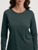 Calida Long-Sleeve Shirt in Deep Emerald Green