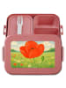 Mr. & Mrs. Panda MEPAL Bentobox Blume Mohnblume Design ohne Spruch in Rot Pastell