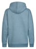 Petrol Industries Melierter Hoodie mit kurzem Reißverschluss Ironpark in Blau