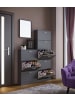 VCM  Holz Regal Schuhschrank Schuhkipper Serie Sipos L in Anthrazit