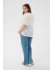 KAFFE curve T-Shirt kurzarm KCbella Loose fit in Chalk