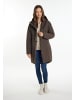 usha BLUE LABEL Damen Wattierter Kurzmantel in Dunkelbraun