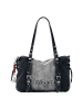 Desigual Umhängetasche 'Half Logo Denim Lanuza' in grau