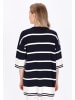 DreiMaster Women Cardigan in navy white stripe