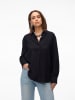 Vero Moda Hemd Basic Rundhals Bluse in Schwarz