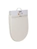 5five Simply Smart WC-Sitz DUO in Ecru, 36 x 49 x 4,5 cm