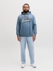 JACK & JONES PLUS Kapuzenpullover in Blue Mirage