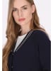 DreiMaster Damen Cardigan in Marine Weiss Streifen