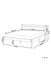 Beliani Doppelbett MERCURER in Braun - (W) 186 x (H) 80 x (L) 208 cm