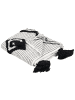 Beliani Kuscheldecke SAATLI in Weiß/Schwarz - (W) 130 x (H) 1 x (L) 150 cm