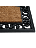 Beliani Fußmatte PULAG in Naturfarben/Schwarz - (W) 45 x (L) 75 cm