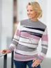 WITT WEIDEN Stehkragen-Pullover in rosé-steingrau-gemustert