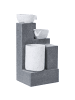 Beliani Gartenbrunnen NAGAMI in Grau - (W) 30 x (H) 62 x (L) 25 cm